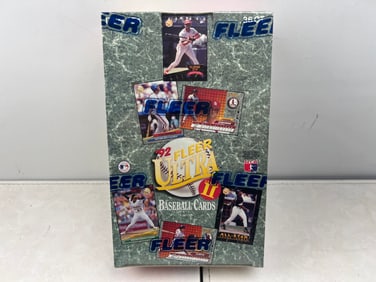 1992 Fleer Ultra Baseball Series 2 Sealed Wax Box