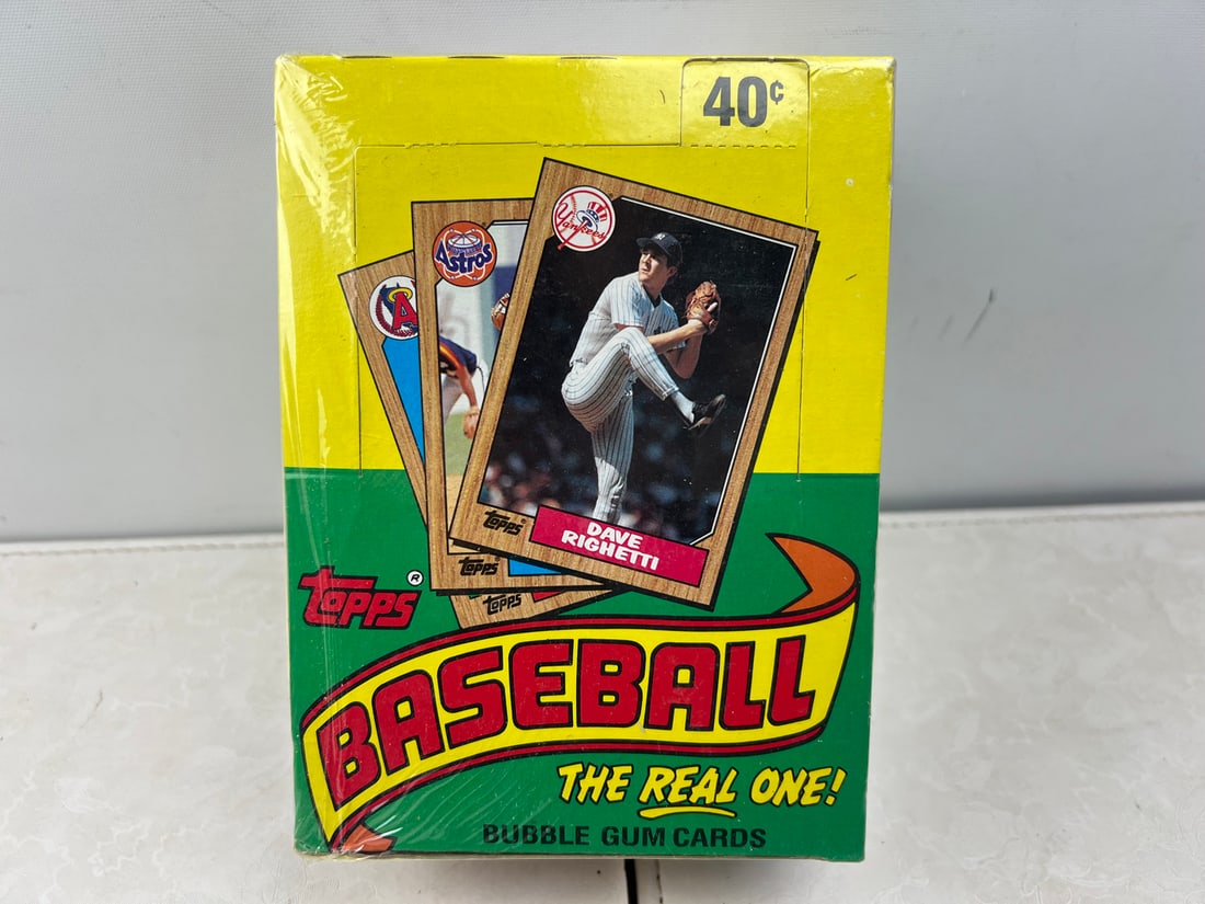 1987 Topps Baseball Sealed Wax Box - Partial Seal Tearing (1 of 3)