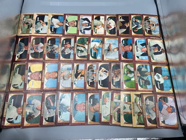 Lot of (40+) 1955 Bowman Baseball Cards - Varying Conditions - With 2 Umpire Cards