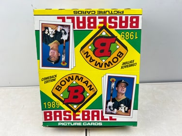 1989 Bowman Baseball Complete Rack Pack Wax Box