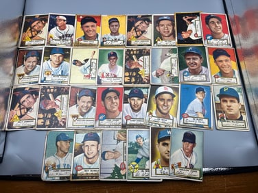 Lot of (30) 1952 Topps Baseball Cards - Varying Conditions