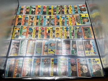 Lot of (60) 1960 Topps Baseball Cards W/ Stars Including Ernie Banks - Varying Conditions