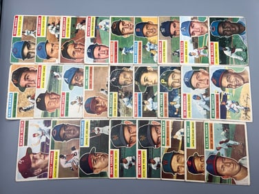 Lot of (26) 1956 Topps Baseball Cards - Varying Conditions