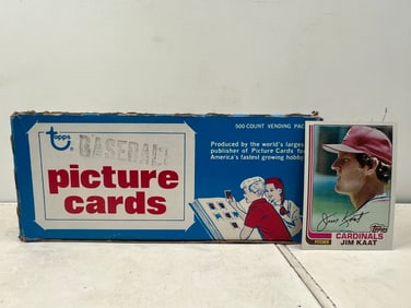1982 Topps Baseball Vending Box - Not full