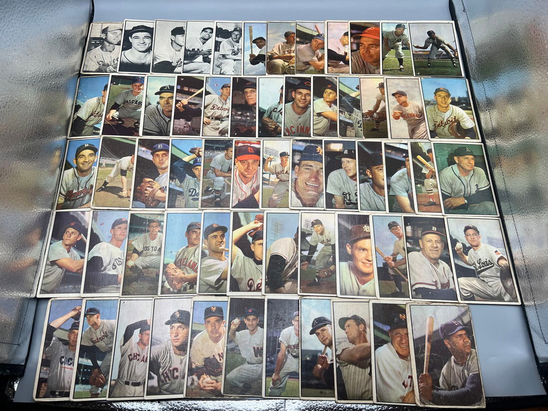 Lot of (50) 1953 Bowman Color Baseball Cards W/ 5 Bowman Black & Whites & Some Stars  - Varying (1 of 9)