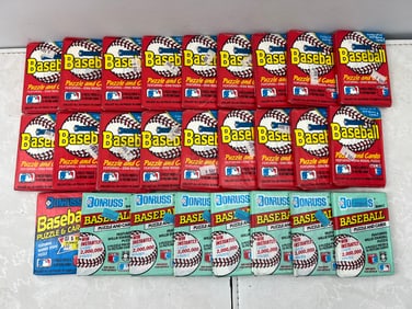 Lot of (26) 1988, 1989, & 1991 Donruss Baseball Unopened Wax Packs - 1 Pack Is Partially Opened On