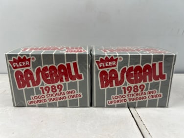 Lot of (2) 1989 Fleer Update Baseball Sealed Sets