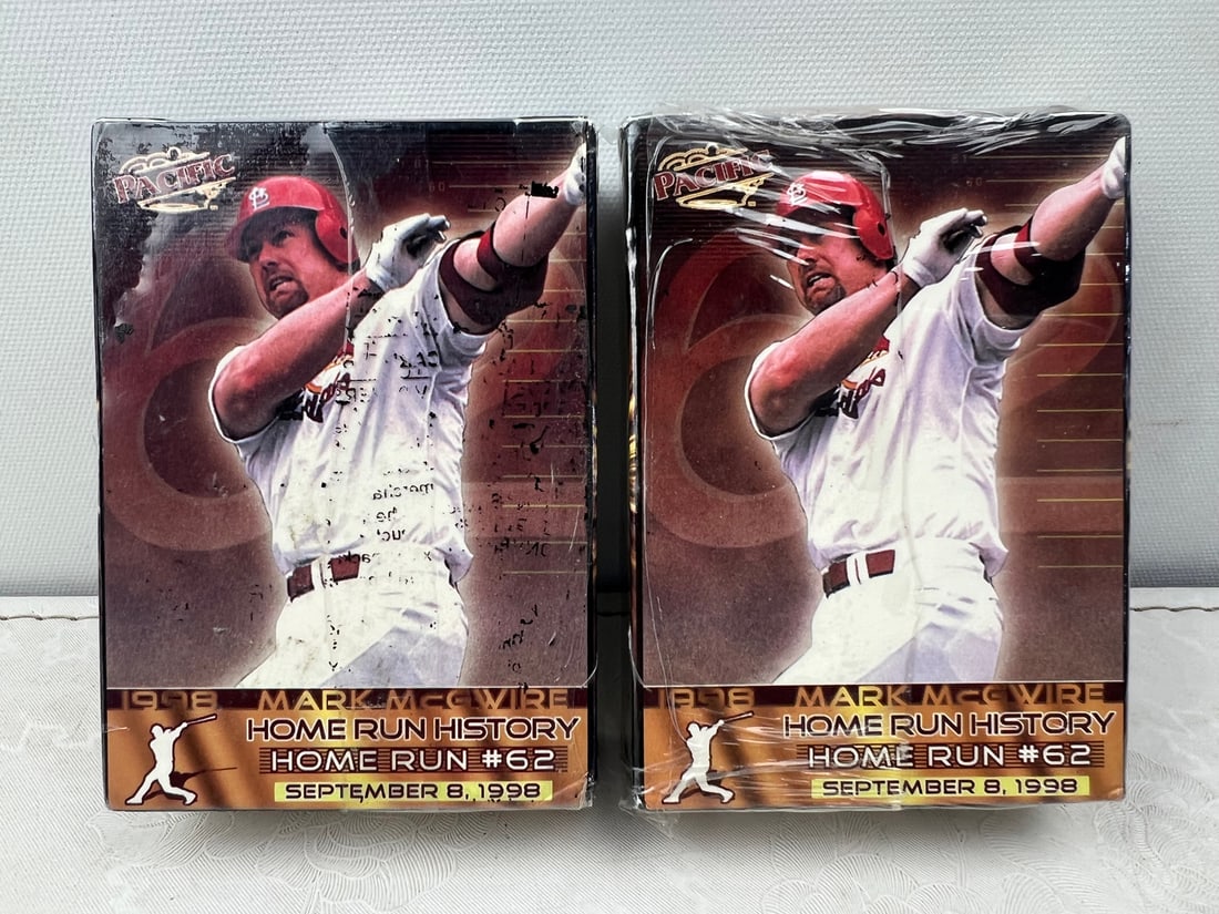 Lot of (2) 1998 Pacific Home Run History Baseball Sealed Mini Sets (1 of 3)