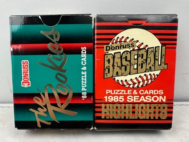 1988 Donruss Baseball The Rookies Mini Set & 1985 Donruss Baseball Highlights Mini Set