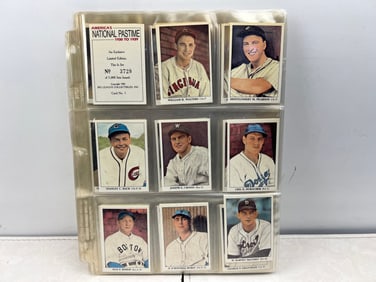 1985 Big League Collectibles America's Pastime 1930-1939 Baseball Complete 90 Card Set - Only 5000