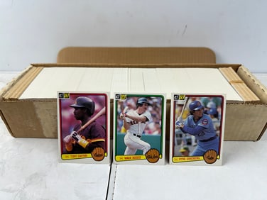 1983 Donruss Baseball Complete Set - Rookies of Tony Gwynn, Ryne Sandberg, Wade Boggs