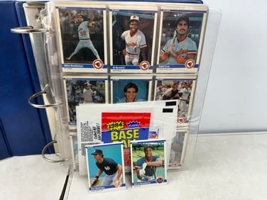 1984 Fleer Baseball Set In Binder W/ Don Mattingly & Darryl Strawberry RC's
