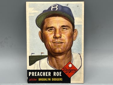 1953 Topps Preacher Roe High Number #254