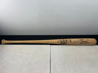 Frank White Louisville Slugger T141 Professional Model Autographed & Inscribed Baseball Bat - No COA