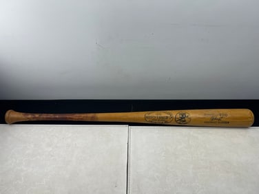 1976 Jeff Burroughs Game Used Louisville Slugger B310 Baseball Bat w/Bicentennial Liberty Bell Logo-