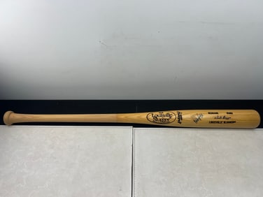 Wade Boggs Autographed Louisville Slugger R161 Game Issued Baseball Bat - Beckett Pre Certified