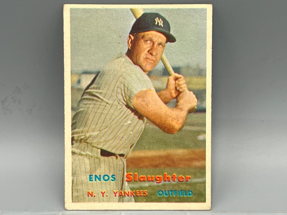 1957 Topps Enos Slaughter #215 (1 of 3)