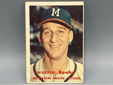 1957 Topps Warren Spahn #90