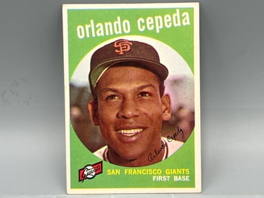 1959 Topps Orlando Cepeda 2nd Year #390