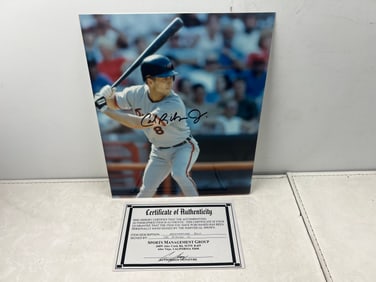 Cal Ripken Jr. Baltimore Orioles Baseball Signed 8 x 10 Photograph W/ Sports Management Group COA