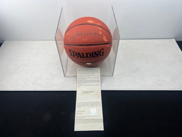 John Havlicek Spalding NBA Autographed Basketball W/ Upper Deck Authenticated COA