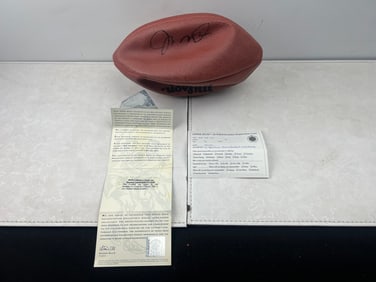Joe Montana Official Upper Deck Authenticated Wilson NFL Autographed Football W/ Upper Deck