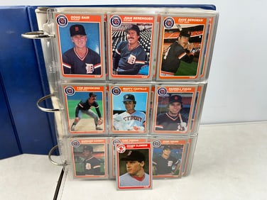 1985 Fleer Baseball Complete Set In Binder - Roger Clemens, Kirby Puckett RCs