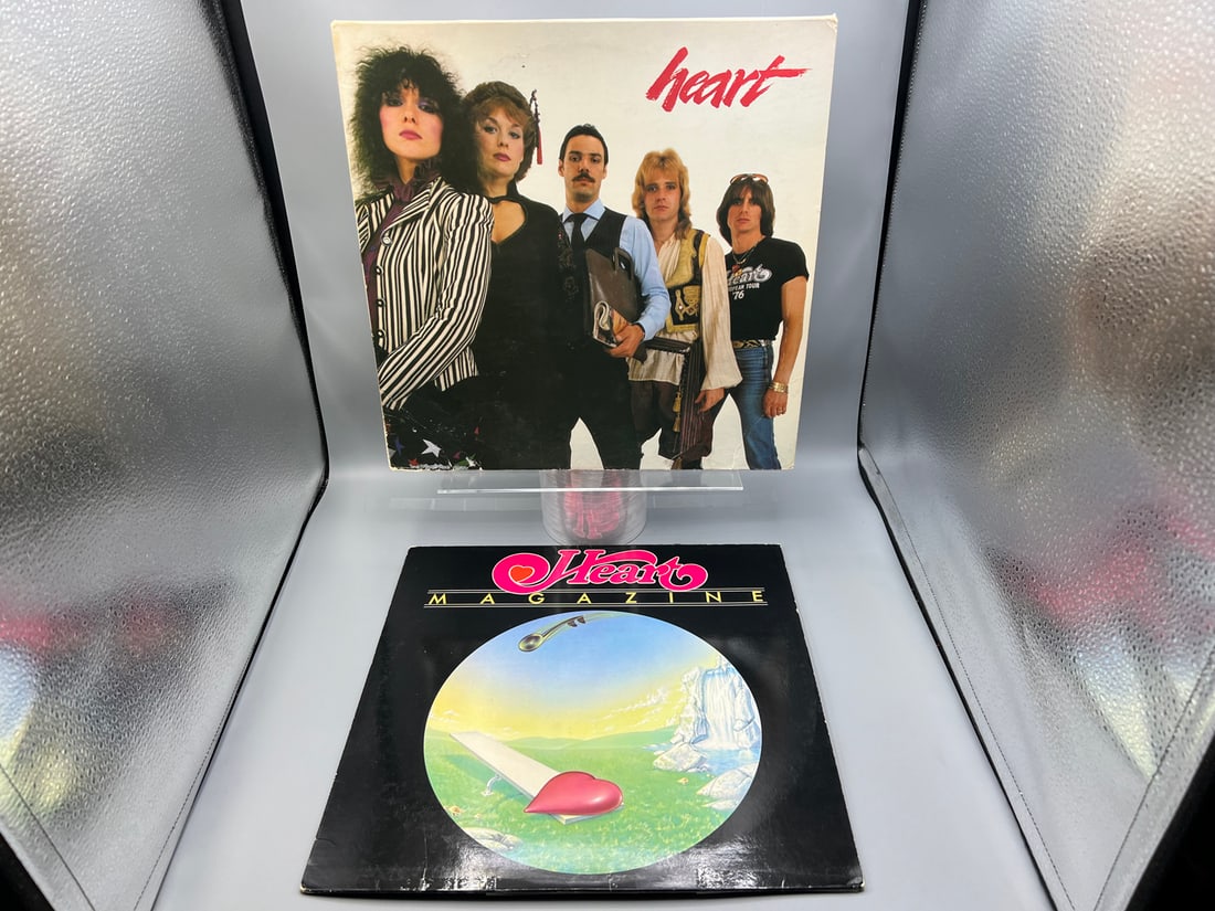 1981 Heart Double LP Vinyl Albums W/ Original Inner Sleeves & 1977 Heart Magazine Vinyl Album - AL: 1981 Heart Double LP Vinyl Albums W/ Original Inner Sleeves & 1977 Heart Magazine Vinyl Album - AL 36889 & MRS-5008