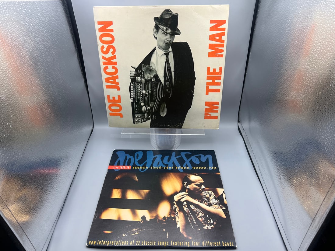 Joe Jackson (2 LP Lot): I'm the Man (1979); and Live 1980/86 (1988), 2 LPs (1 of 8)