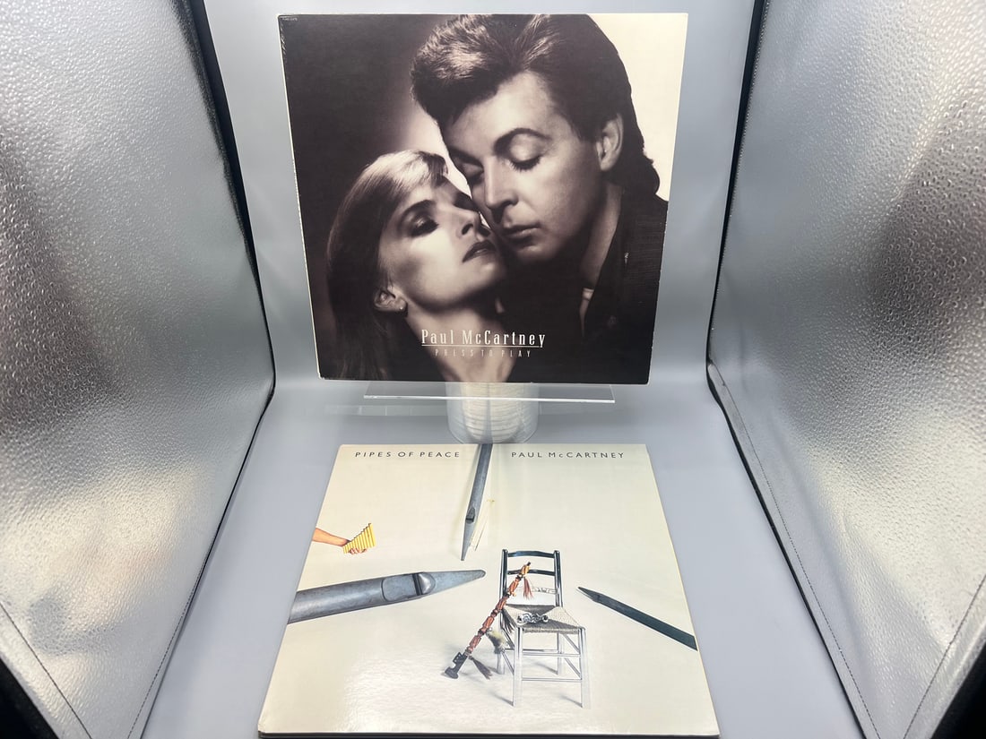 Paul McCartney (2 LP Lot): Pipes of Peace (1983), gatefold; and Press to Play (1986), gatefold (1 of 6)
