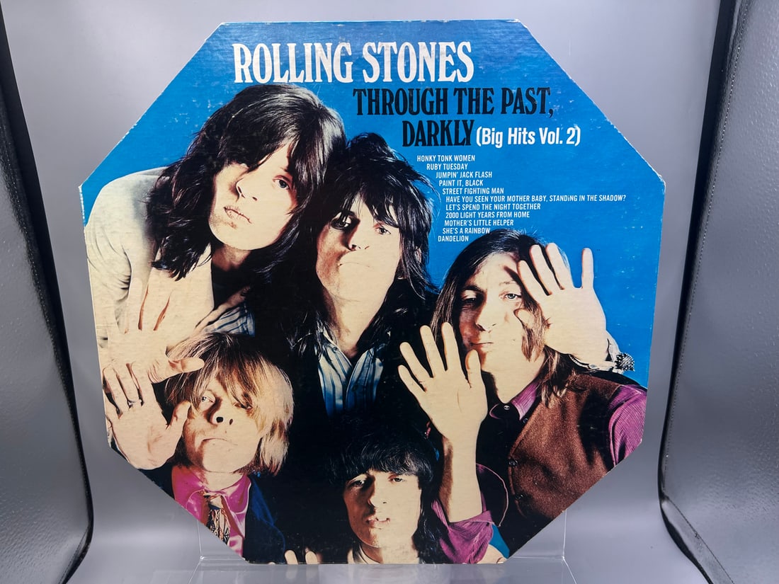Rolling Stones: Through the Past, Darkly - Big Hits Vol. 2 (1969), octogan cover: Rolling Stones: Through the Past, Darkly - Big Hits Vol. 2 (1969), octogan cover