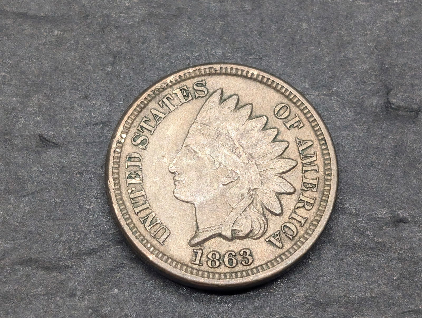 1863 Indian Head Cent **XF+ - GREAT DETAILS - Old Scratches** (1 of 2)