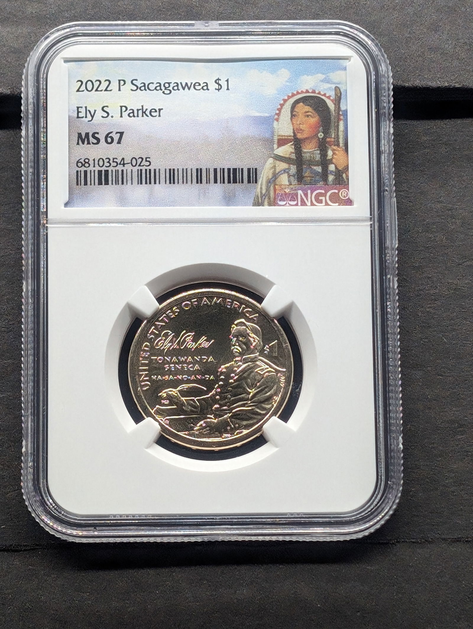 2022-P Sacagawea Ely S. Parker $1 Coin - NGC MS67 (1 of 3)