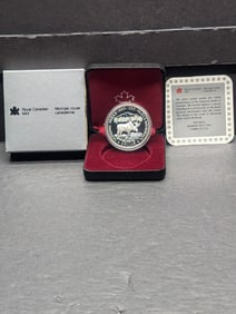1985 PROOF Canadian 100th Anniv. Of the National Parks - Moose Silver Dollar in OGP