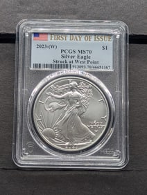 2023-W American Silver Eagle - PCGS MS70 *First Day of Issue*