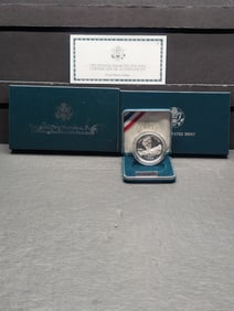 1999-P PROOF Yellowstone National Park Commem Silver Dollar in OGP w/ COA