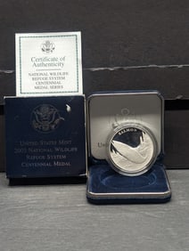 2003-P PROOF National Wildlife Refuge System Centennial Silver Medal in OGP w/ COA