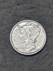 **RARE IN HIGH GRADE - BETTER DATE - AU** 1919-D Mercury Silver Dime