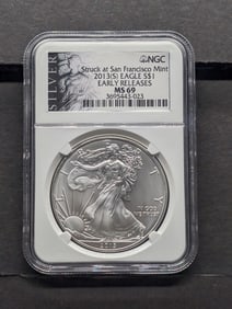 2013-S American Silver Eagle - NGC MS69