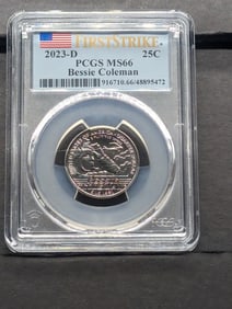 2023-D Bessie Coleman Quarter - PCGS MS66 *First Strike*
