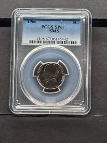 1966 SMS Jefferson Nickel - PCGS SP67