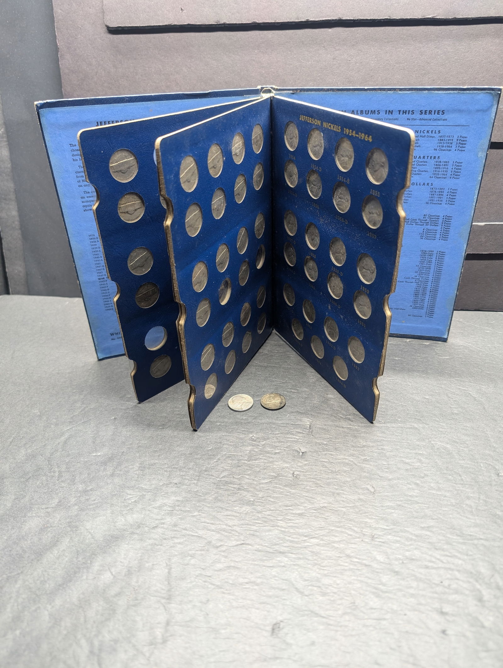 Partial Jefferson Nickel Collection in Album (Almost Full) (1 of 6)