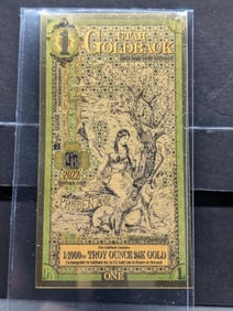 1/1000th Troy Oz. 24K GOLD 2022 Utah $1.00 Goldback - NEAT PIECE!!