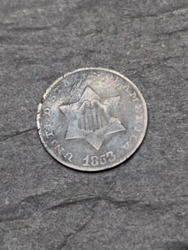1853 Three Cent Silver