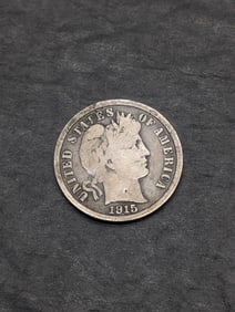 1915-S Barber Silver Dime