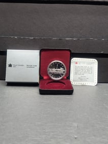 1984 PROOF Canadian 150th Anniv. Of Toronto - Canoe Silver Dollar in OGP