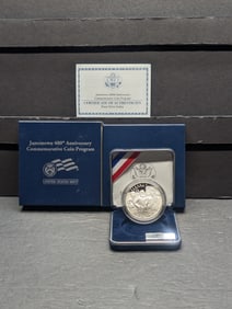 2007-P PROOF Jamestown 400th Anniv. Commem Silver Dollar in OGP w/ COA