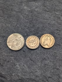 Lot of Three Miniature Commemorative SOLID GOLD Coins