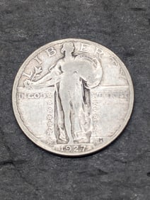 **SEMI-KE DATE - NICE COIN - VG/FINE** 1927-S Standing Liberty Quarter