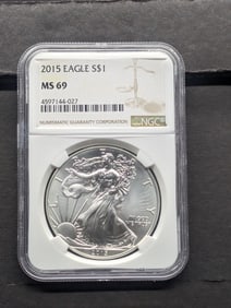 2015 American Silver Eagle - PCGS MS69